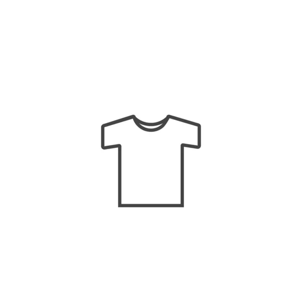 Shirt Kläder Vektor Ikon Vit Isolerad Bakgrund Lager Grupperade För — Stock vektor