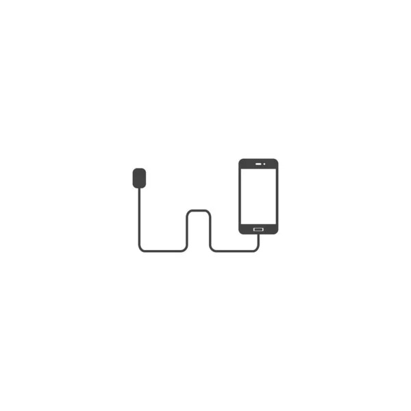 Téléphone Icône Vectorielle Charge Sur Fond Blanc Isolé Calques Groupés — Image vectorielle