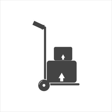 Vektör simgesi porterlerin varlığını gösterir. Beyaz izole edilmiş arkaplanda vektör ikonu yükü. Kolayca düzenlemek için gruplandırılmış katmanlar. Tasarımın için..