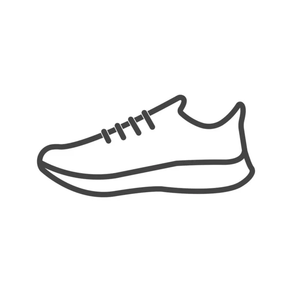 Vector Icono Zapatillas Deportivas Sobre Fondo Blanco Aislado Capas Agrupadas — Vector de stock