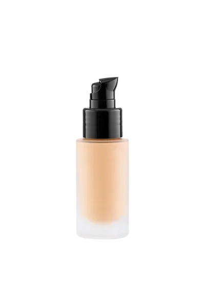 Foundation cosmetic glass tube with copy space, tone cream, mois — Stockfoto