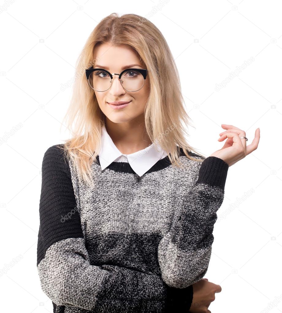 Smart woman in business casual style, young founder