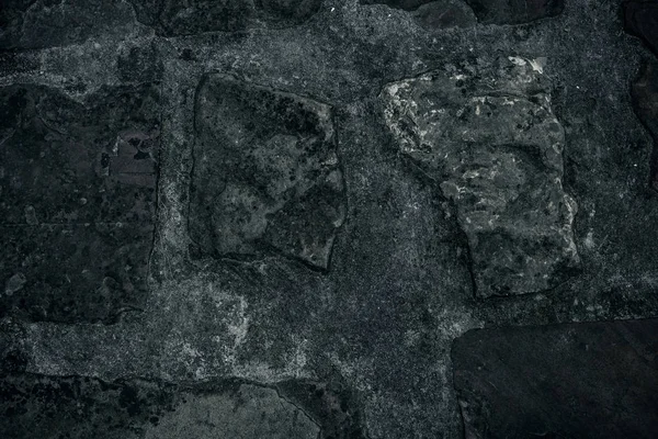 Doku kırık eski taş duvar arka plan, yakın çekim