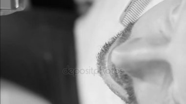 Kesme ve sakal eski tarz görüntüleri damat portre