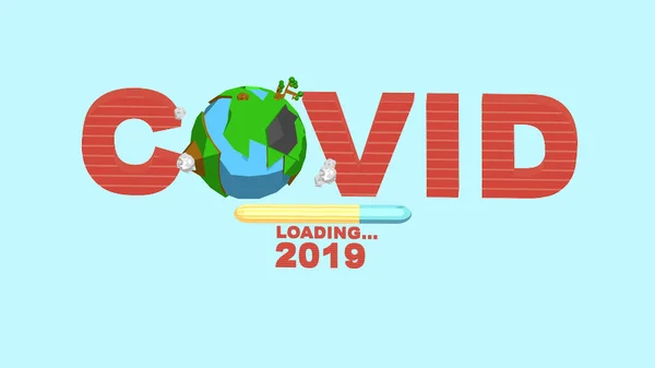 Оновлення Планети Земля Новою Програмою Covid 2019 Щоб Відновити Екологію — стокове фото