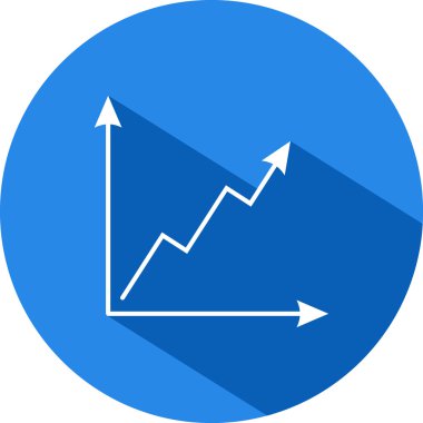 Diyagramın vektör simgesi. Ok.