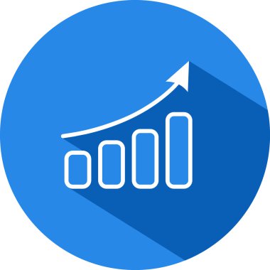 Diyagramın vektör simgesi. Çubuk grafik. 