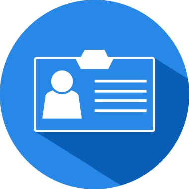 Vektör simge identific kartı.