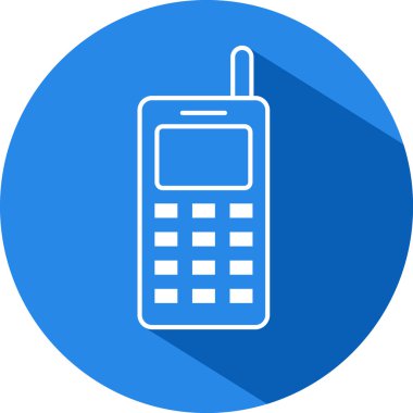 Hareket eden telefon vektör simgesi.