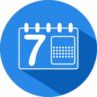 Duvar takvimi vektör simgesi. 