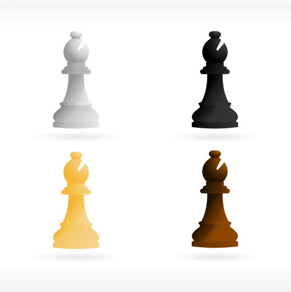 Chess piece bishop. — Stock Vector
