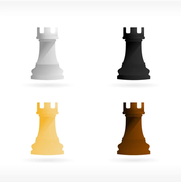 Chess piece rook. — Stock Vector