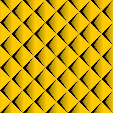 Sarı arka plan üzerinde gradyan ile Dikişsiz desen vektör Illustration. Ölçekler düzenine benzer. Bu bez, paketleme, ambalaj kağıdı, duvar kağıdı, vb tasarımında kullanılabilir.