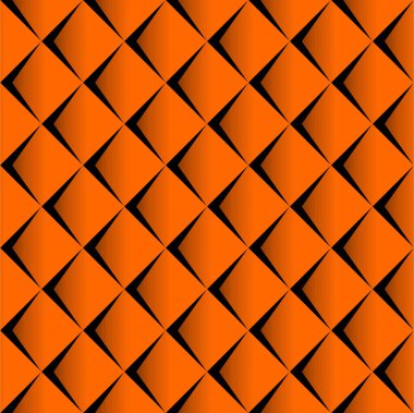 Turuncu arka plan üzerinde gradyan ile Dikişsiz desen vektör Illustration. Ölçekler düzenine benzer. Bu bez, paketleme, ambalaj kağıdı, duvar kağıdı, vb tasarımında kullanılabilir.