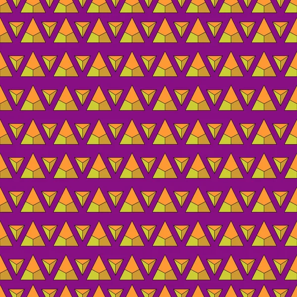 Ilustración vectorial de patrón sin costura sobre fondo púrpura. Se puede utilizar en el diseño de tela, embalaje, papel pintado, etc. . — Vector de stock