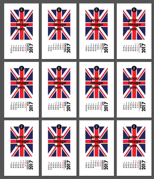 İngilizce takvim 2017