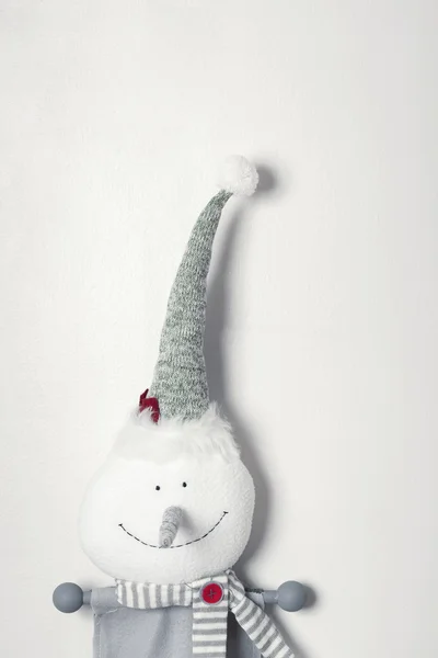 gülümseyen ve mutlu Noel kardan adam peluş ve yün