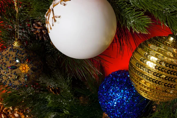 Detalhe árvore de Natal decoração Fotografia De Stock