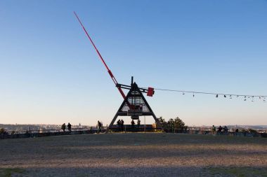 Prag'da Letna Park'taki dev Metronom