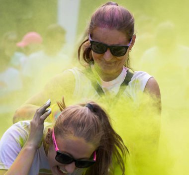 Renk çalıştırmak Prag'da katılan kadınlar