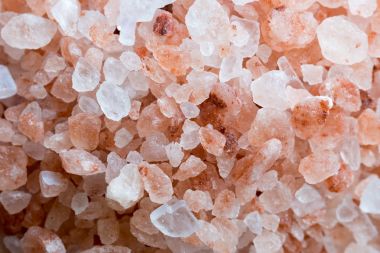 Pembe ve beyaz kristal Himalaya deniz tuzu