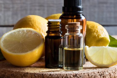 Limon uçucu yağ ile limon şişe