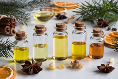Temel yağlar ile Noel baharat ve Madde seçimi