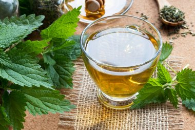 Isırgan otu çay taze ısırgan ile