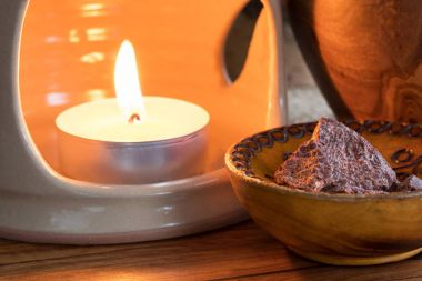 Kroton lechleri (sangre de drago) reçine bir tablo