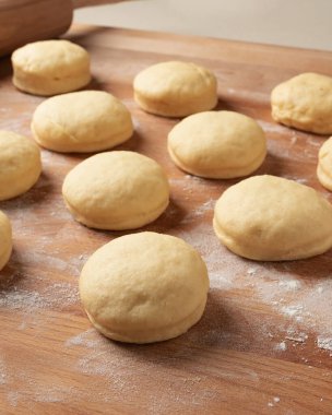 Maya hamurundan marmelatla doldurulmuş ev yapımı çörekler.