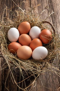 Sepette çiğ yumurta.