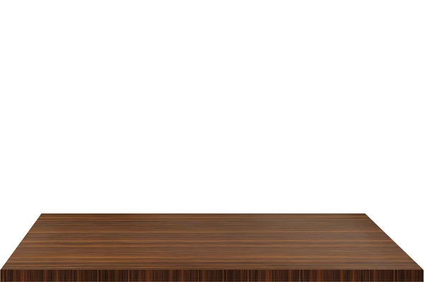 Gros plan dessue table en bois, isolée sur fond blanc — стокове фото
