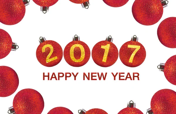 Mutlu yeni yıl 2017 yeşil bokeh arka plan üzerinde. 