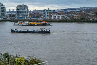 Greenwich, Thames boyunca seyahat ev Tekne.