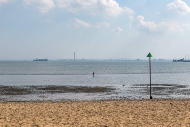 Güneşli bir günde Southend.