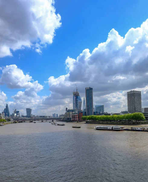 Лондонська skyline постріл знаменитий нових будівель в центрі Лондона. — стокове фото