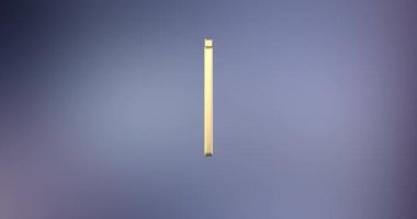 İlk yardım tıbbi kiti altın 3d simgesi