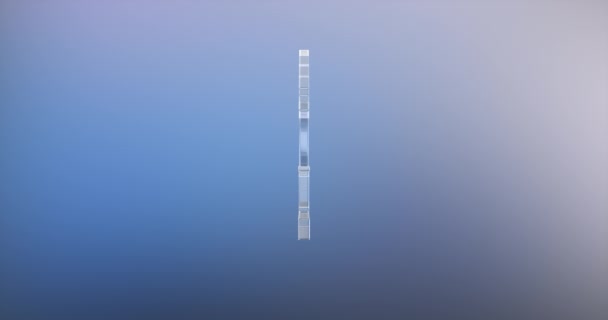 顕微鏡ガラス 3 d アイコン — ストック動画