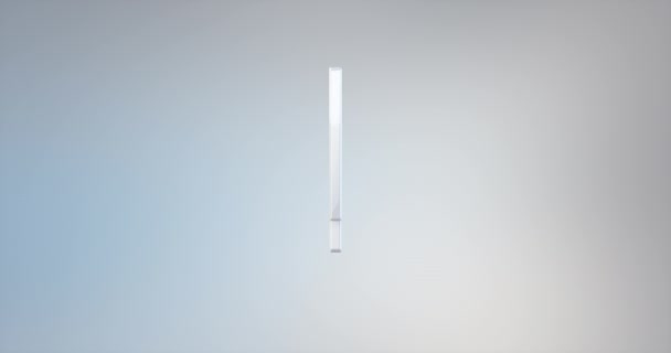 Dürbün beyaz 3d simgesi — Stok video