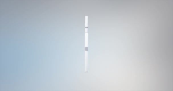 Zamek biały ikona 3d — Wideo stockowe