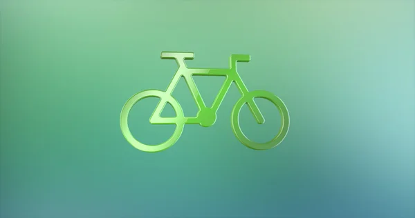 Fiets kleur 3D-pictogram — Stockfoto