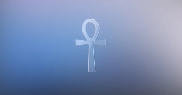 Ankh Glass 3d icono — Foto de Stock