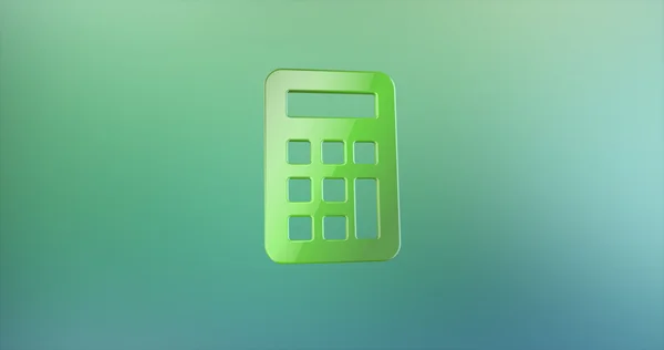 Calculator Color 3d Icon — Stock Photo, Image