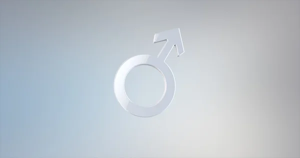 Чоловік Гендер Біла 3d ікона Ліцензійні Стокові Фото