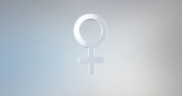 Woman Gender White 3d Icon Stock Picture