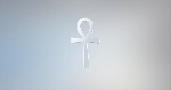 Ankh White 3d Icon Royalty Free Stock Images