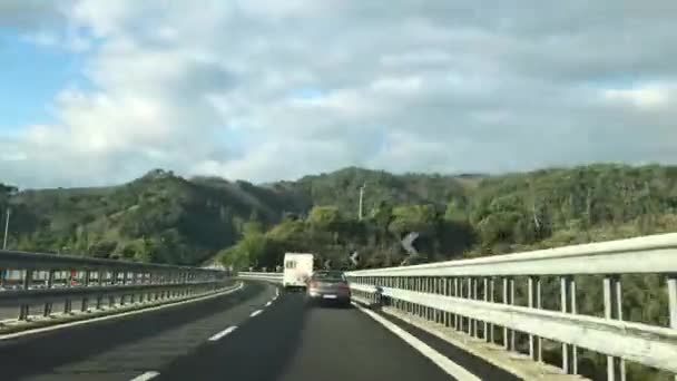 Hiper-lapso na rodovia na Toscana, Itália — Vídeo de Stock