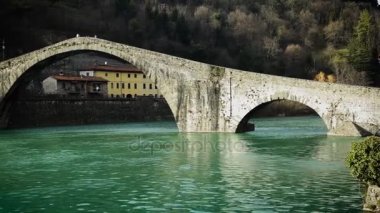 Ünlü bir köprü olarak İtalya, 4 k Şeytan Köprüsü olarak bilinen Mary Magdalene