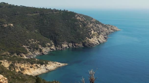 Slow motion video wspaniały Wyspa Elba, Toskania, Włochy, HD — Wideo stockowe