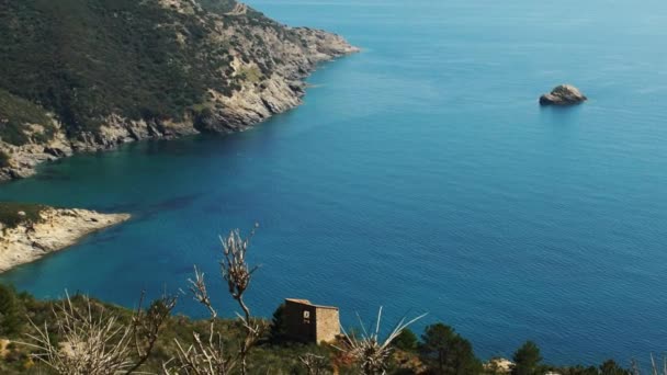 Video al rallentatore della splendida isola d'Elba in Toscana, Italia, HD — Video Stock